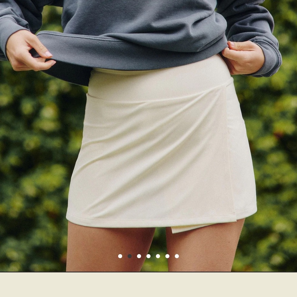 Cream Tennis Skirt - Picture 7 of 11